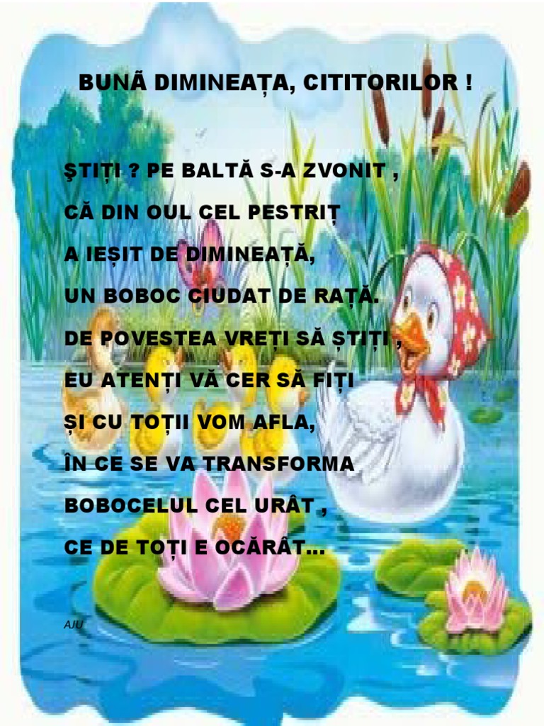 Versuri Ratusca Cea Urata | PDF