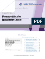 Elementary Education Prototype Syllabi Compendium