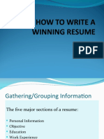 How To Write A Winning Resume