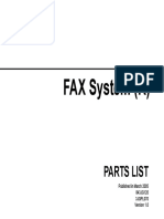 FAX System (K) : Parts List
