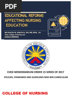 Educational Reforms Affecting Nursing Education - Final