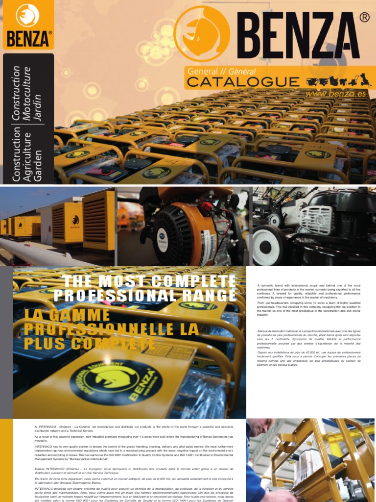 Gamme Professionnelle Benza | PDF | Énergie et ressources | Gazole