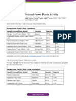 List of Nuclear Power Stations in India