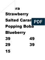 Sakura Strawberry Salted Caramel Popping Boba Blueberry 39 49 29 39 15