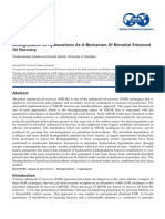 Biodegradation of Hydrocarbons As A Mechanism of Microbial Enhanced Oil Recovery