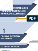 Financial Intermediaries, Financial Instruments, and Financial Markets