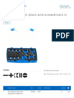 Set of Electronic Pliers and Screwdrivers in Plastic Box: Data Sheet