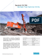 Sandvik DX780: Surface Top Hammer Drills