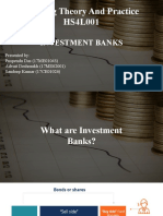 Banking Theory and Practice HS4L001: Investment Banks
