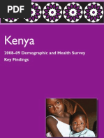 Download Key Findings Kenya 2008-09 DHS by Patrick Gatobu Kirera SN48314515 doc pdf