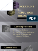 Uncertaint Y Reduction Theory: Topic 6.2