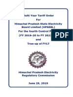 Tariff Order 2019-20 PDF