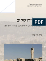 חזון לירושלים - תכנית לשיקום ירושלים, בירת ישראל, 2009.