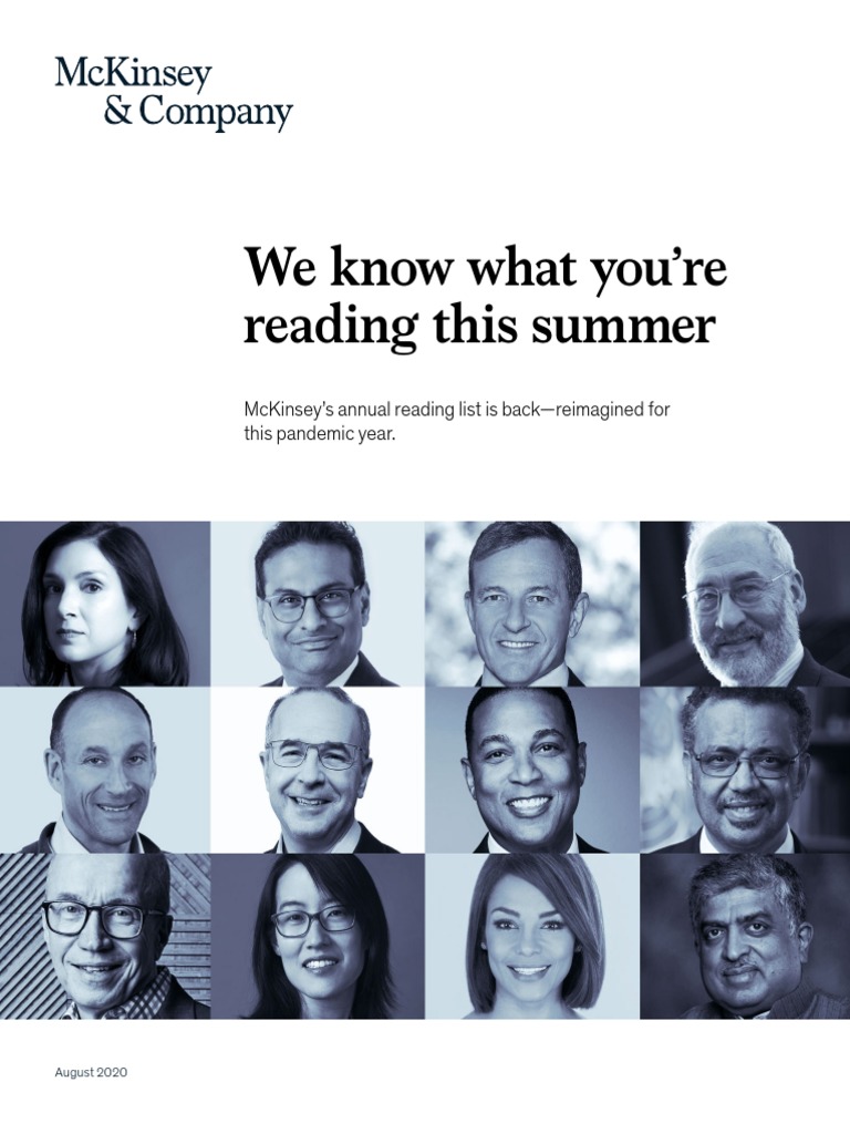We Know What You'Re Reading This Summer Mckinsey'S Annual Reading List