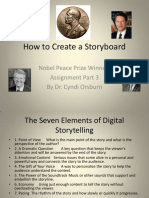 How To Create A Storyboard: Nobel Peace Prize Winners Assignment Part 3 by Dr. Cyndi Orsburn