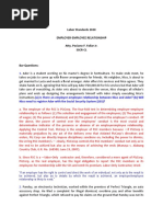 Labor Standards 2020 Employer-Employee Relationship Atty. Paciano F. Fallar Jr. SSCR-CL