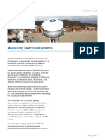 Measuring Spectral Irradiance