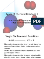 Types of Chemical Reactions 2