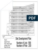 Site Development Plan Number of Lots: 568 Number of Pole: 200