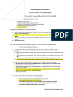 Segundo Parcial de Mantenimiento Industrial Curso 5an