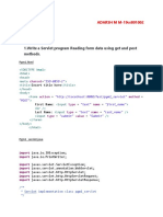 1.write A Servlet Program Reading Form Data Using Get and Post Methods