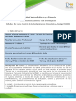 Formato-Syllabus Del Curso Control de La Contaminación Atmosférica