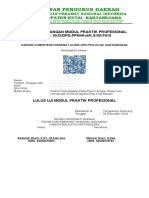 Contoh Surat Keterangan Lulus Uji Modul Keperawatan Pengganti Praktik Profesional