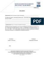 Doctorat UMFCD - Formular 2