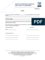 Doctorat UMFCD - Formular 8