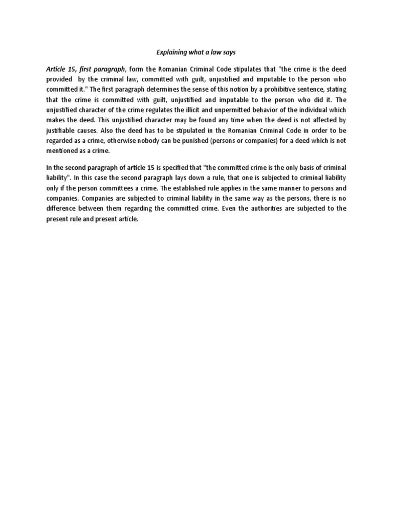 Article 210 Romanian Criminal Code