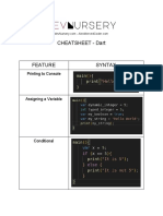 DevNursery Cheatsheet - Dart