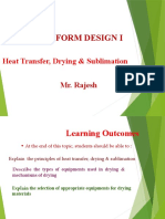 Dosage Form Design I: Heat Transfer, Drying & Sublimation