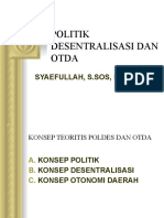 Konsep Teoritis Politik Dan Desentralisasi Dan Otoda