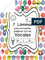 Completa Con Las Vocales Que Faltan PDF