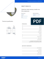 NNCF 5010 CV: Cylindrical Roller Bearings, Double Row, Full Complement