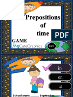 Prepositions of Time Games - 73218