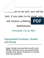 If You Plan To Do Evil, You Will Be Lost If You Plan To Do Good, You Will Receive Unfailing Love and Faithfulness
