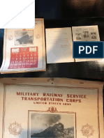 Military Rail Service 1945 Calendar