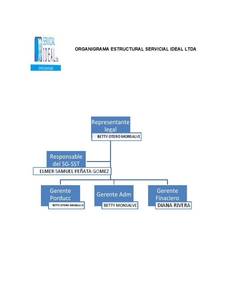 Organigrama Estructural Servicial Ideal Ltda | PDF