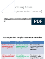 Expressing Future : Future Perfect/Future Perfect Continuous