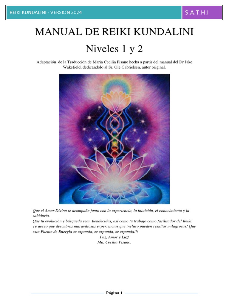 Manual de Reiki Kundalini 2024 | PDF | Reiki | Amor