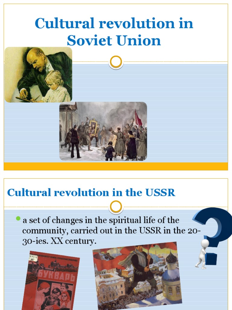 Cultural Revolution in Soviet Union | PDF | Cultural Revolution ...
