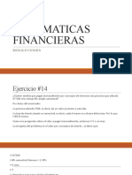 MATEMATICAS FINANCIERAS Resolucion