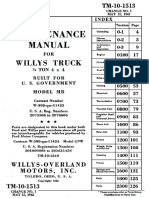 TM 10-1513 Maintenance Manual For Willys Truck 1-4ton 4x4 MB 1942 PDF