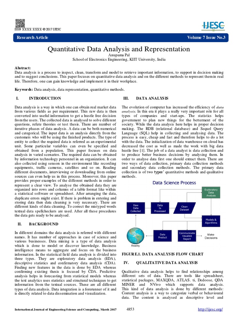 .Quantitative Data Analysis and Representat | PDF | Data Analysis ...