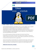 Cómo utilizar Cron y Crontab en Linux para programar tareas