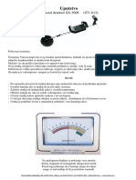 Detektor Metala SX-3006 Srpski