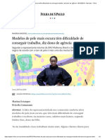 Modelos de Pele Mais Escura Têm Dificuldade de Conseguir Trabalho, Diz Dono de Agência - 06 - 10 - 2019 - Mercado - Folha