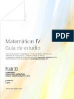 Matematicas 4 Guía de Estudio Plan33