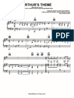 Arthur's Theme Sheet-Music Christopher Cross PDF